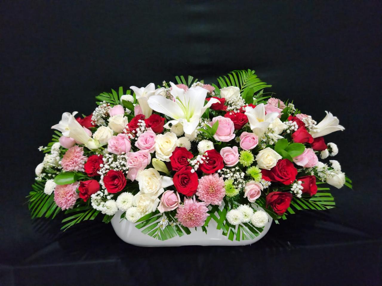 Bunga meja Karanganyar segar